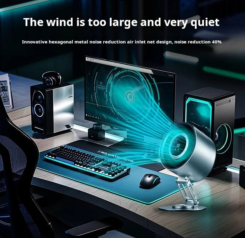 360° Rotating Folding Turbo Fan