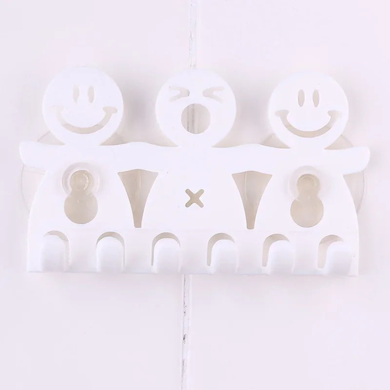 Smile Face Toothbrush Towel Holder