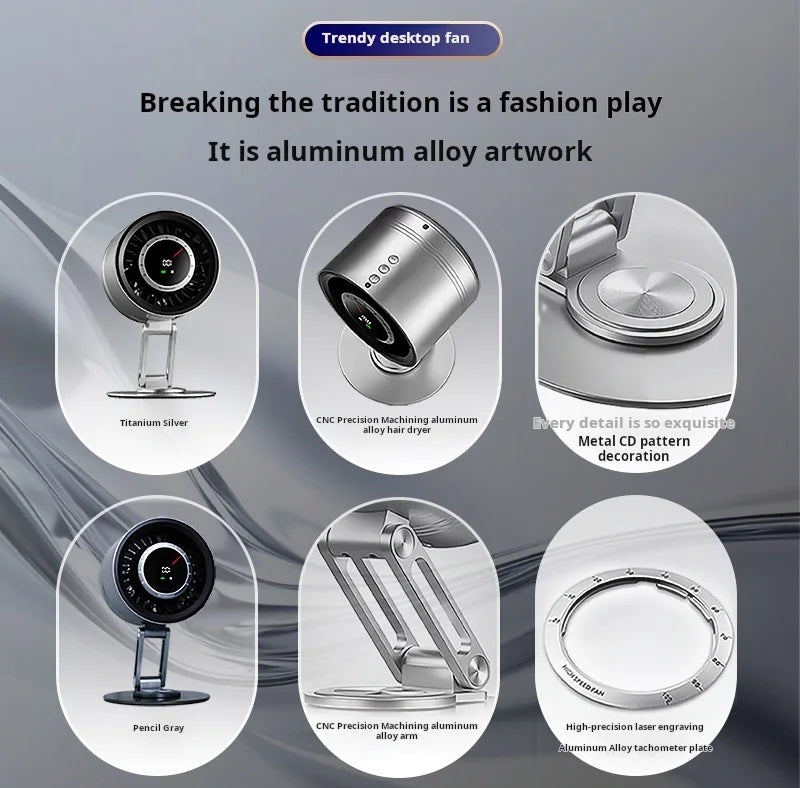 360° Rotating Folding Turbo Fan