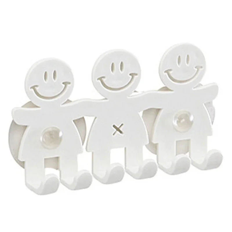 Smile Face Toothbrush Towel Holder