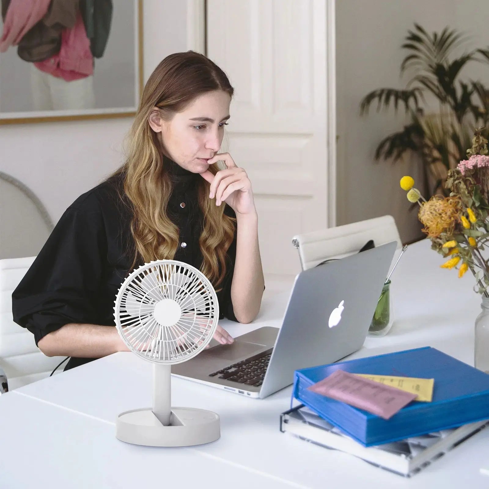 Portable Desktop Folding Fan