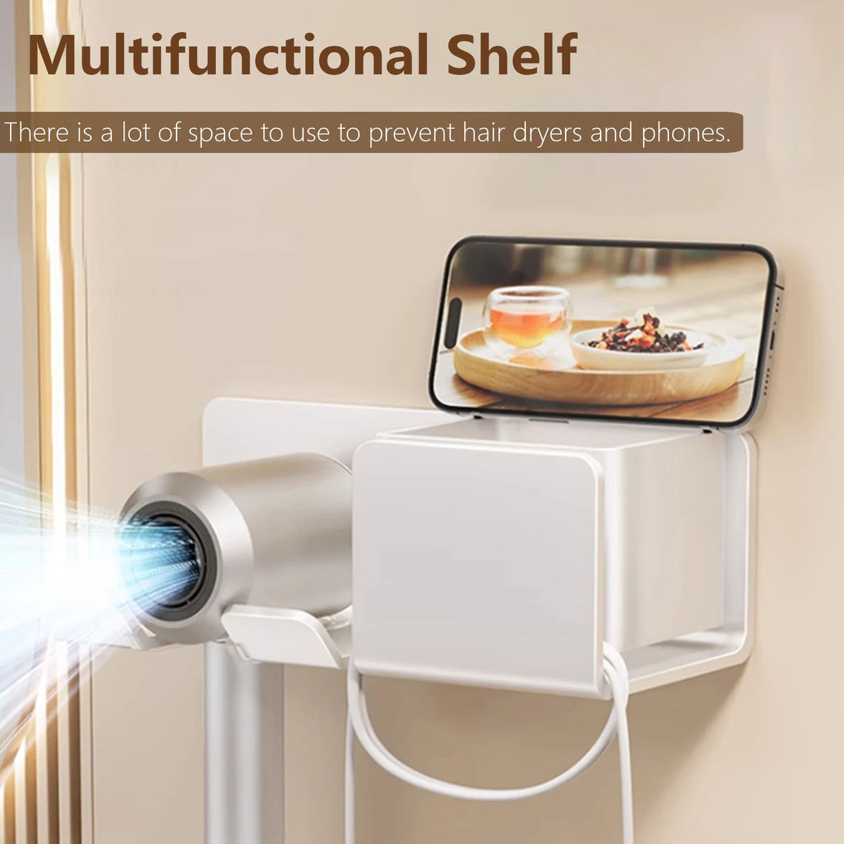 Hair Dryer Holder Wall Cradle